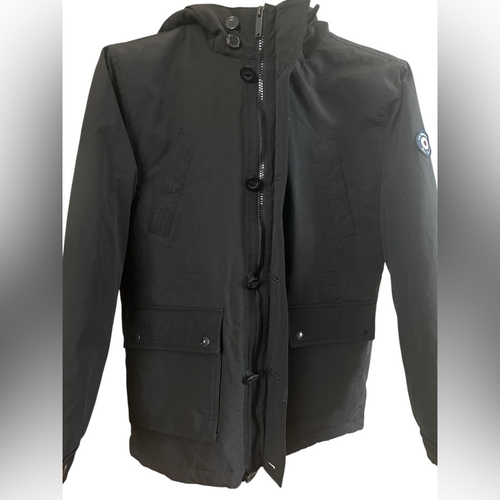 Ben Sherman Hooded Utility Field Jacket Casual Lightweight Insulated Men’s Large